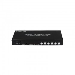 4 in 1 out HDMI Seamless Switch with Quad Display