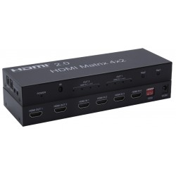 4x2 HDMI 2.0 HDMI Matrix, Support 2 x Audio output