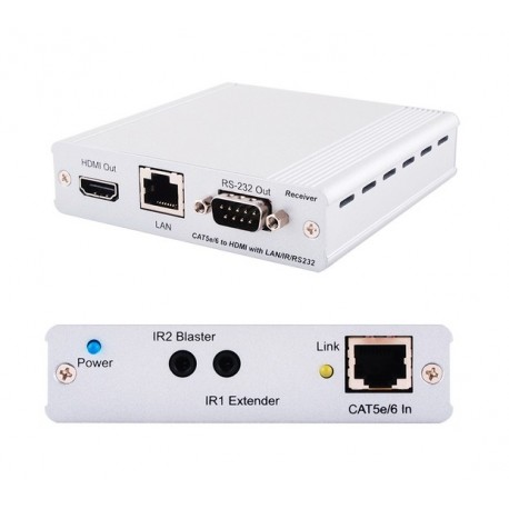 HDBaseT 5 Play Extender fot HDMI/Ethernet/PoE/IR/RS-232